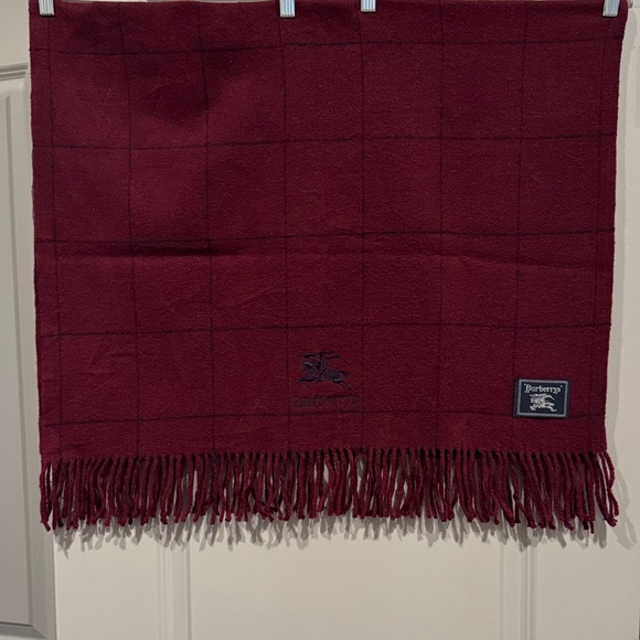 Burberry Accessories - Burberry Deep Red Scarf